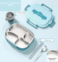 GALVOT boite de repas Bleu Ciel / 2000 ML / 4 Boîte à repas isotherme Inox LunchInox élégante