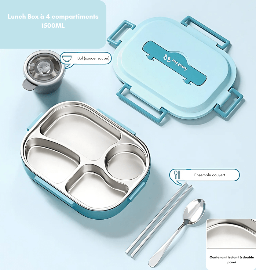 GALVOT boite de repas Boîte à repas isotherme Inox LunchInox élégante