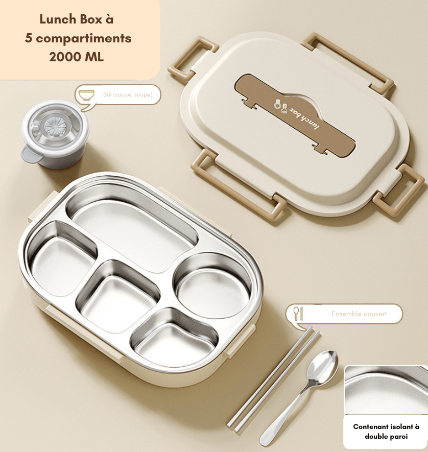 GALVOT boite de repas Boîte à repas isotherme Inox LunchInox élégante