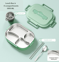 GALVOT boite de repas Vert Clair pastèque / 1500 ML / 4 Boîte à repas isotherme Inox LunchInox élégante