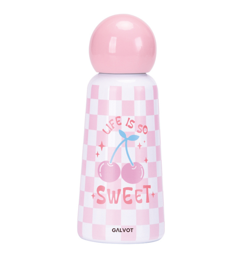 GALVOT Gourde Isotherme Blanc Sweet Gourde enfant imprimée KidsFLASK 350 ML