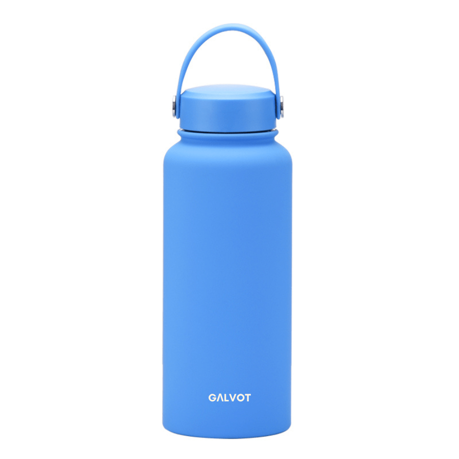 Gourde isotherme 1L  en acier inoxydable, couleur Bleu Majorelle