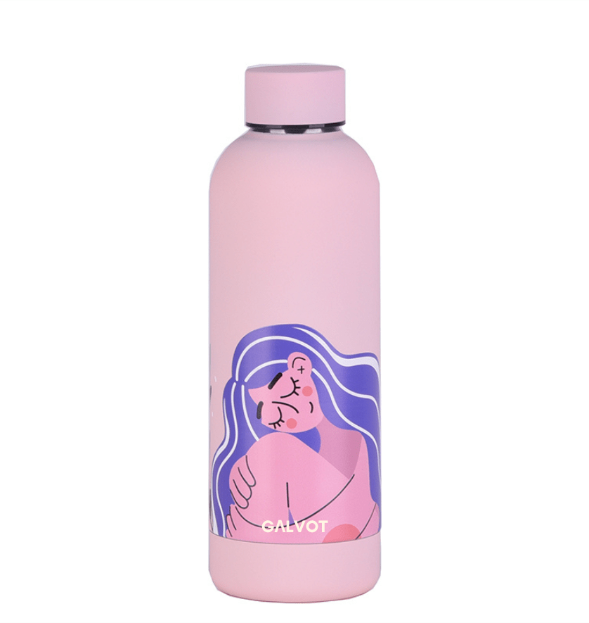 Gourde Isotherme 500 ml StyleTherm GeoGlow – Facile à transporter avec design tendance. Gourde ART de votre journée.