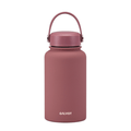 Gourde isotherme 1L  en acier inoxydable, couleur Marron