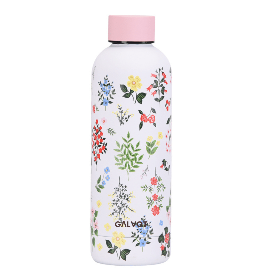 Gourde Isotherme Fleur 500ML – Conçue pour maintenir vos boissons à la température idéale toute la journée.