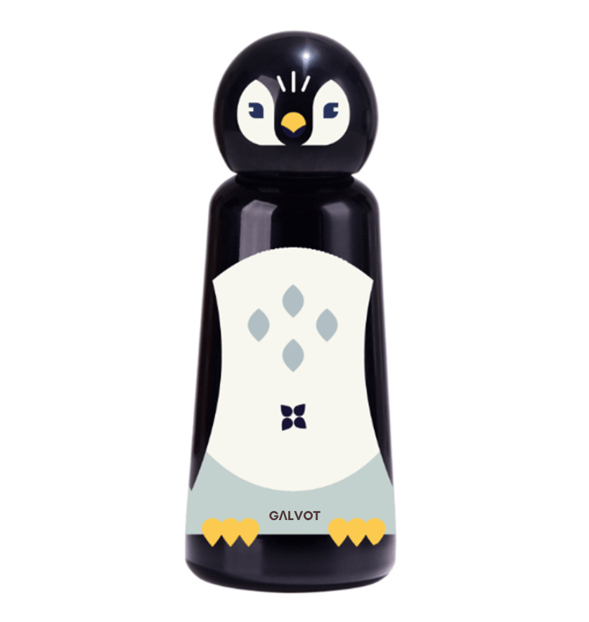 GALVOT Gourde Isotherme Noir Onyx Gourde enfant imprimée KidsFLASK 350 ML