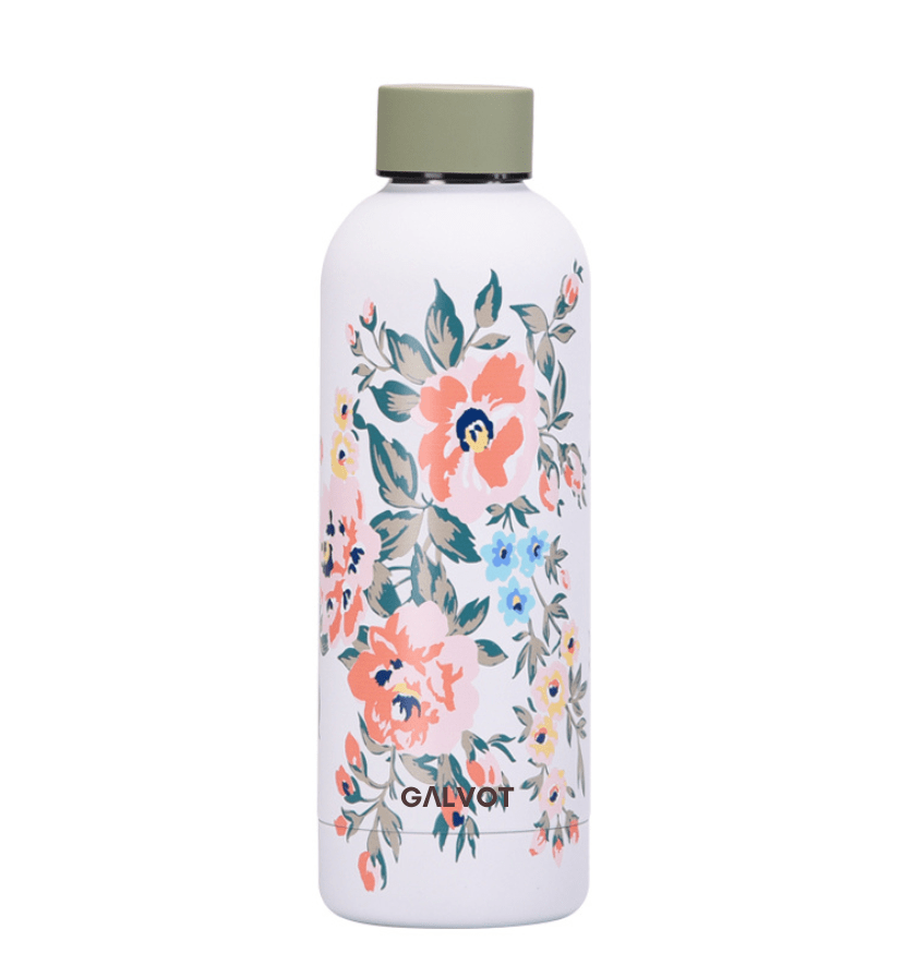 Gourde Imprimée Fleur 500ML – Allie style floral et performance thermique.