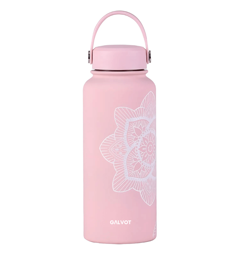 GALVOT Gourde Isotherme Rose Imprimé Gourde isotherme 1L imprimée Bel'Art