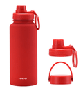 GALVOT Gourde Isotherme Rouge  Corail Gourde Isotherme 1L VersaBottle deux couvercles