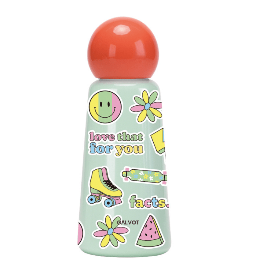 GALVOT Gourde Isotherme Vert Clair pastèque Gourde enfant imprimée KidsFLASK 350 ML